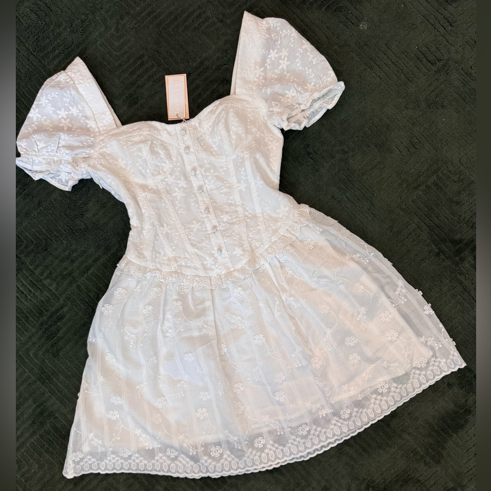KESTAN Embroidered Dress- Cotton